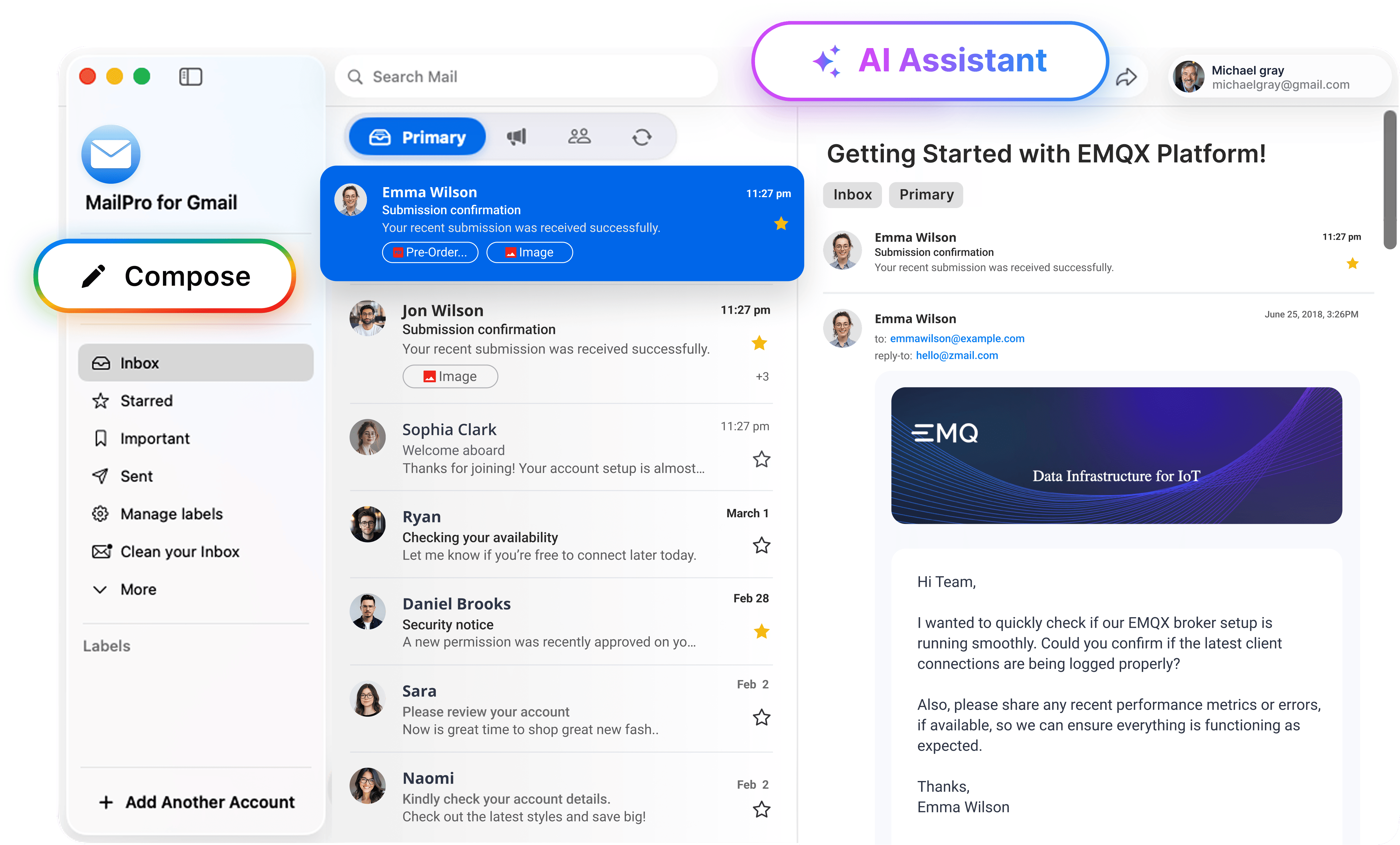 Mailnex App Interface